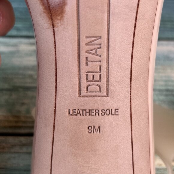 Deltan Tinsley Sandal Womens 9 Beige Silicone Open Toe Slip On Dress Eveningwear - Picture 11 of 11